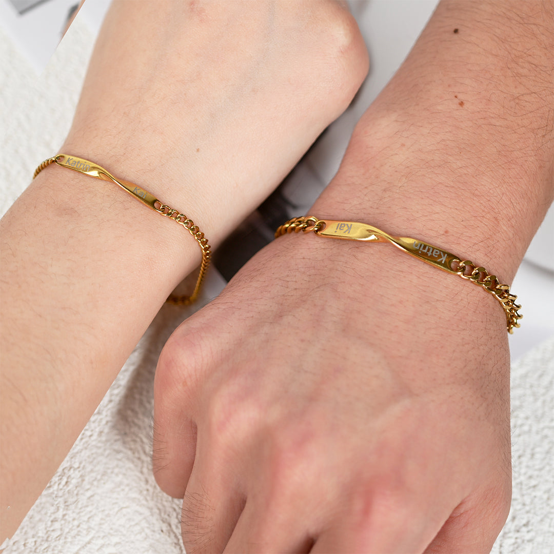 Luvellery Personalisierte Armbänder - An meinen Schatz