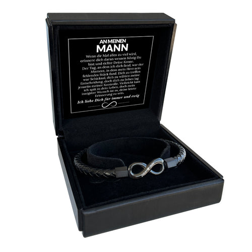 Personalisiertes Armband - Endlose Liebe "An meinen Mann"