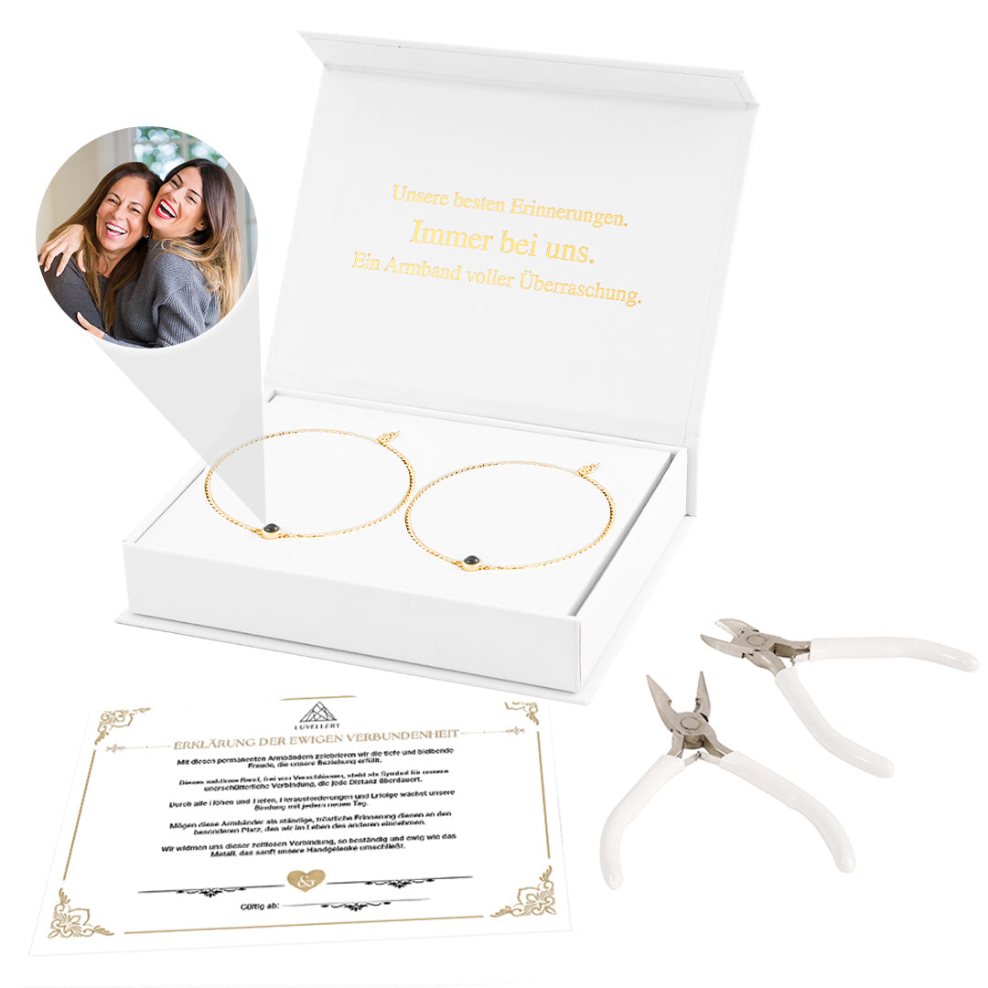 Luvellery Permanent Armbänder mit Personalisiertem Foto