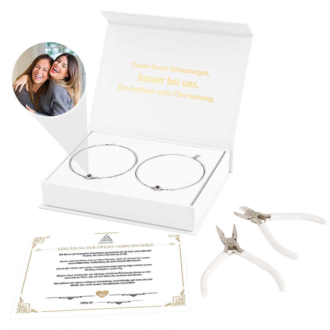 Luvellery Permanent Armbänder mit Personalisiertem Foto