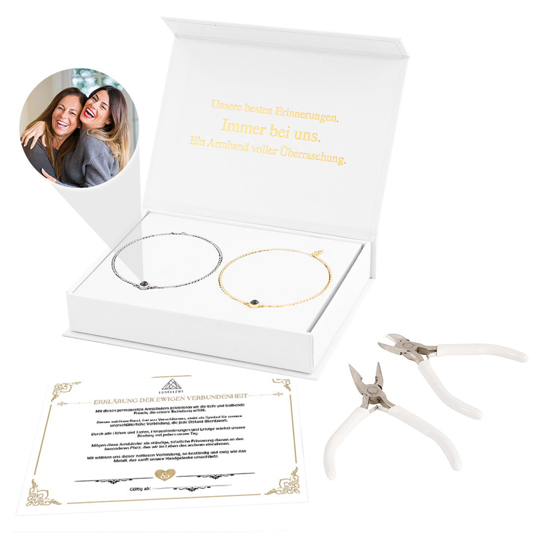Luvellery Permanent Armbänder mit Personalisiertem Foto