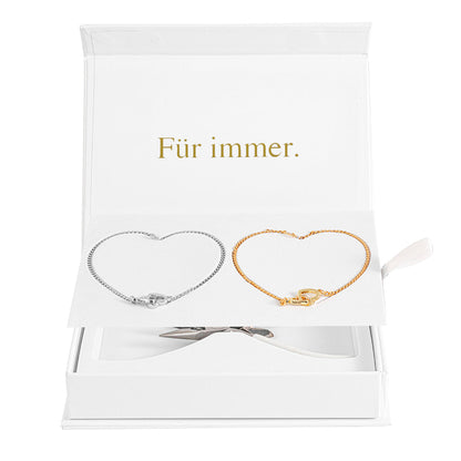 Luvellery Personalisierte Permanent-Armbänder mit Gravur