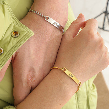 Luvellery Permanent Partner-Armbänder mit Gravur