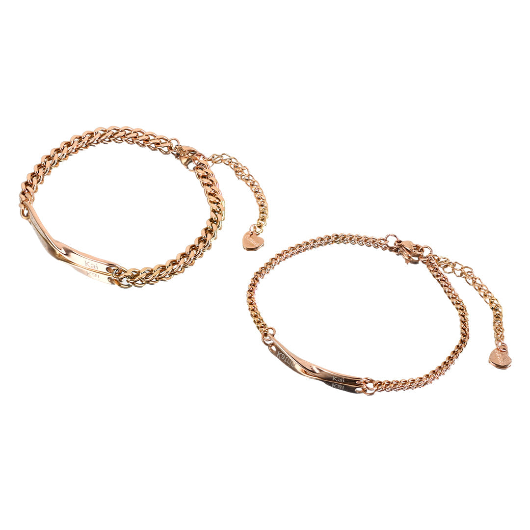 Luvellery Personalisierte Armbänder - An meinen Schatz