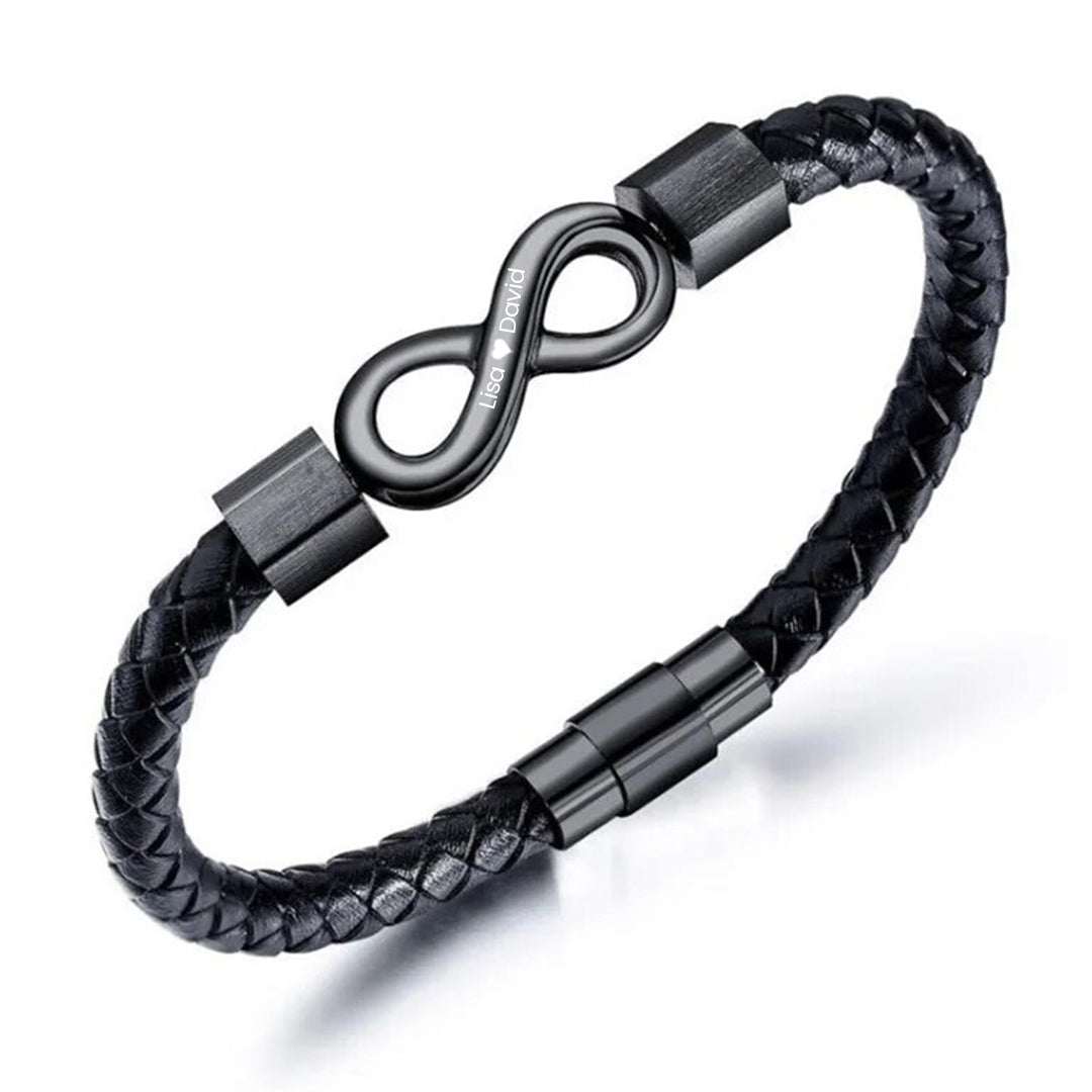 Luvellery Personalisierte Armbänder mit Gravur - Endlose Liebe