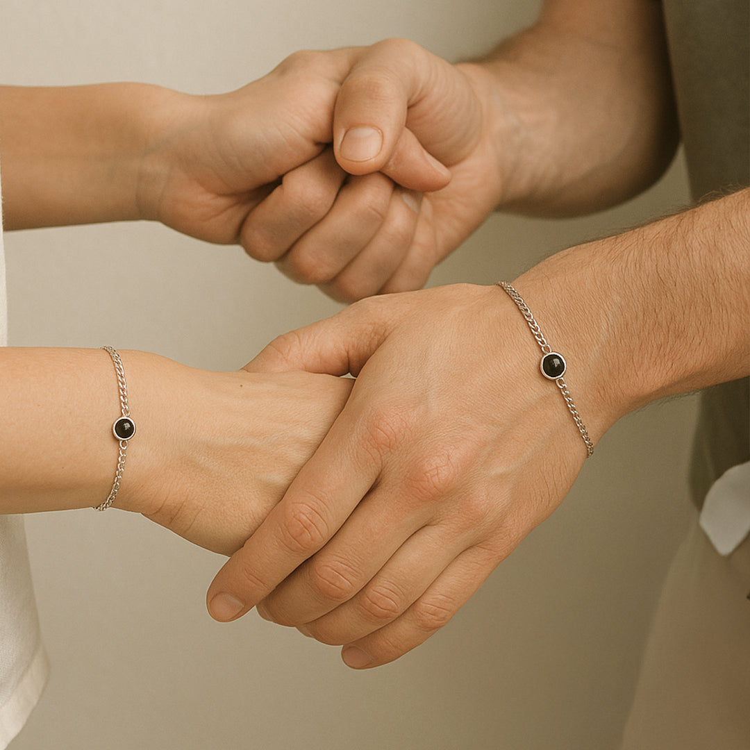 Luvellery Permanent Armbänder mit Personalisiertem Foto