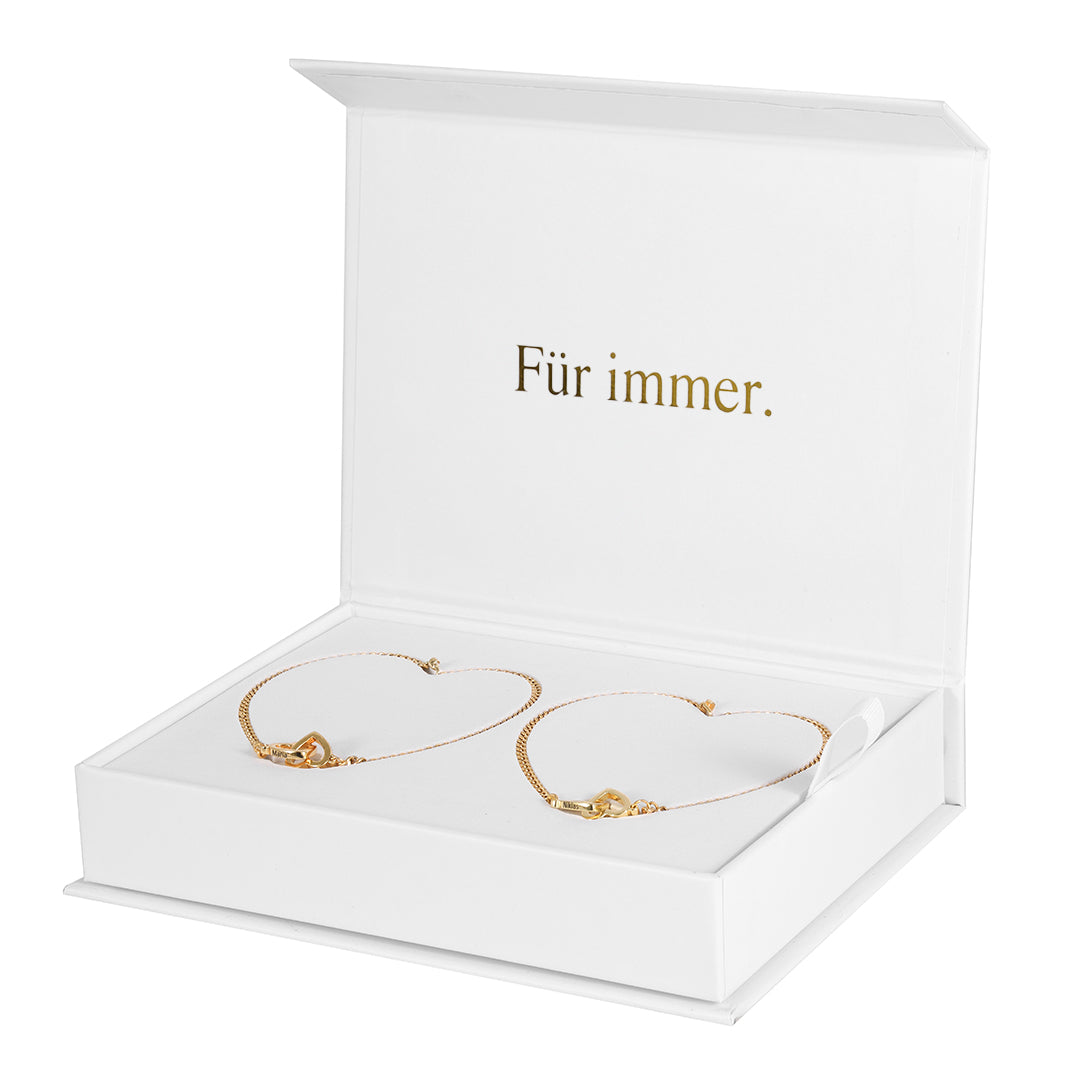Luvellery Personalisierte Permanent-Armbänder mit Gravur