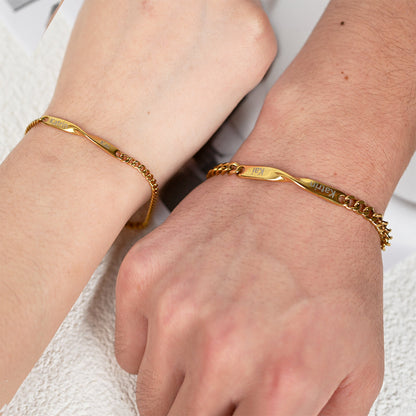 Luvellery Personalisierte Armbänder - An meinen Schatz