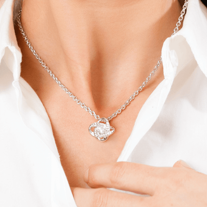 Sterling Silber Halskette - Mit echter Rose - An meinen Schatz
