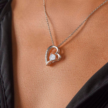 Sterling Silber Halskette - An meinen Schatz - Ich liebe dich
