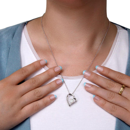 Sterling Silber Halskette - An meinen Schatz - Ich liebe dich